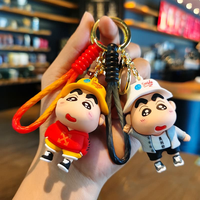 Special Offer Shin-Chan Keychain Pendant, Costume-Changing Doll Ornament, Export Quirky Car Cultural Creative Gifts under 10 Yuan