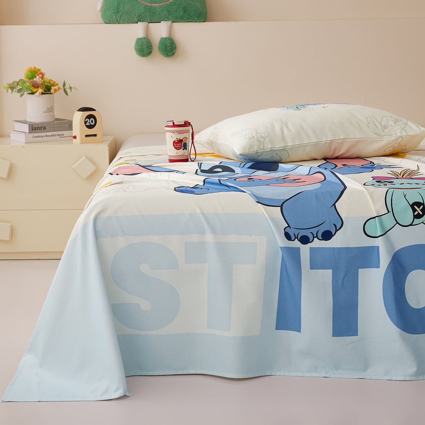 2026 new Disney large version pure cotton old coarse cloth bed sheet single product bed sheet single piece