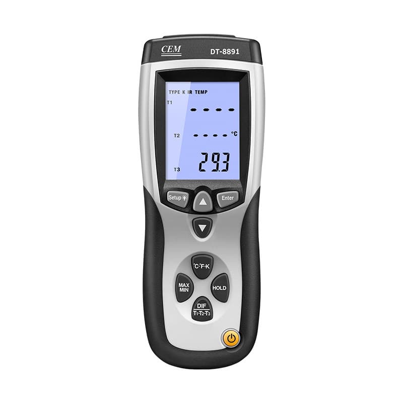 CEM Huashengchang DT-8891E Thermocouple Thermometer, Industrial Infrared Thermometer, Contact/Non-Contact Dual-Use