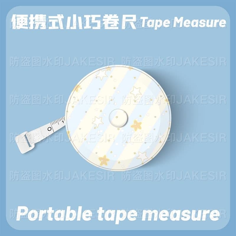 Rilakkuma Cute Peripheral Portable Small Tape Measure for Measuring Clothes, Measuring Waist and Hips, Measuring Body Measurements, and Soft Measurement for Height.