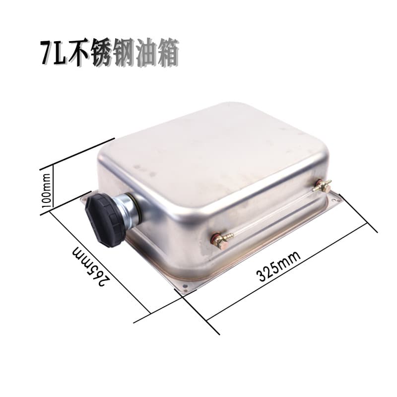 7L Stainless Steel Oil Tank Vehicle Parking Heater Diesel Stainless Steel Oil Barrel Level Display Car Cap