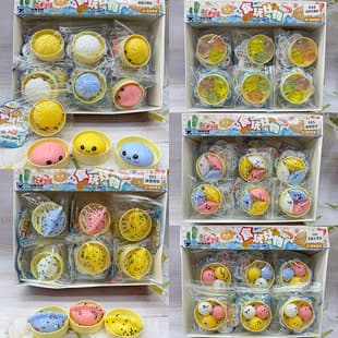 Creative Steamer Sesame Xiaolongbao Squeeze Pendant High Appearance Cute Simulation Food Toy Squeeze Stress Relief Toy for Children