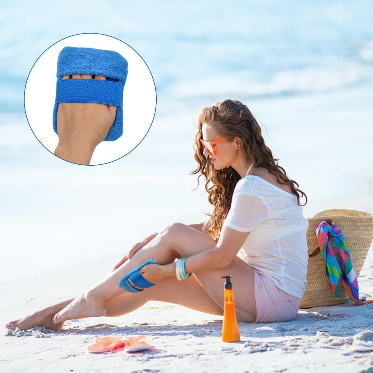 Amazon New Sand Remover for Beach Sand Removal Bag Powder Pouch Sand Brush Beach Vacation Camping Essential