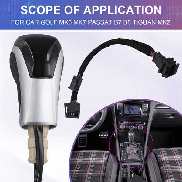 LED Gear Shift Knob for Volkswagen Golf Mk6 Mk7 Passat B7 B8 Tiguan MK2
