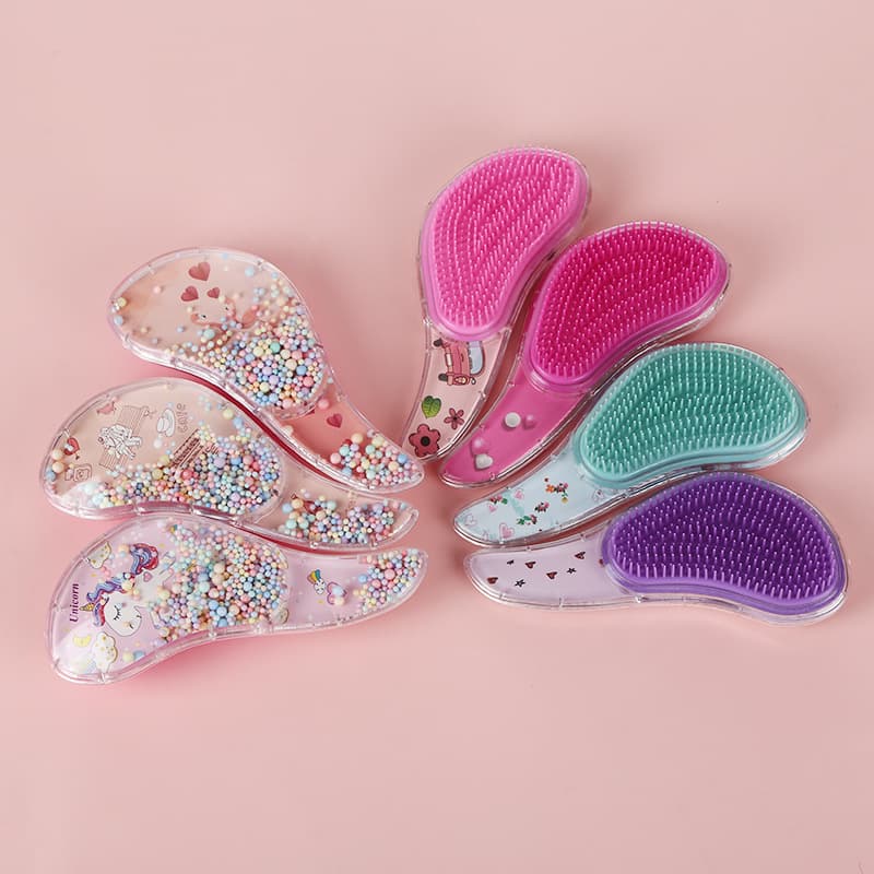 New Small TT Comb Anti-Tangle Beauty Tool Massage Detangling Comb Cute Plastic Cartoon Children's Detangling Brush