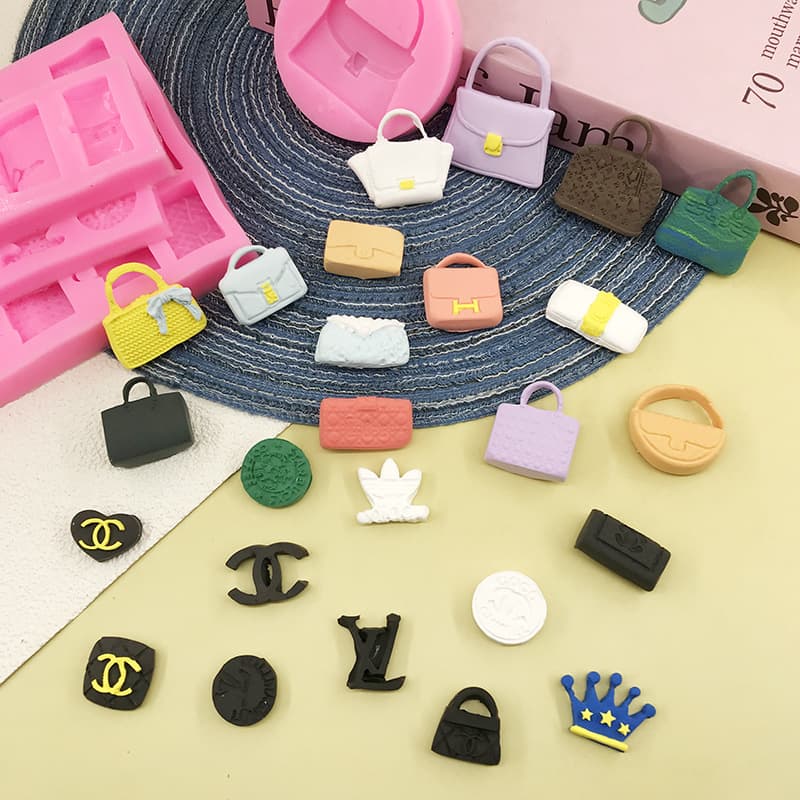 Women's Bag Silicone Mold Food Grade Handmade Mold DIY Fondant Chocolate Clay Kitchen Household Mold