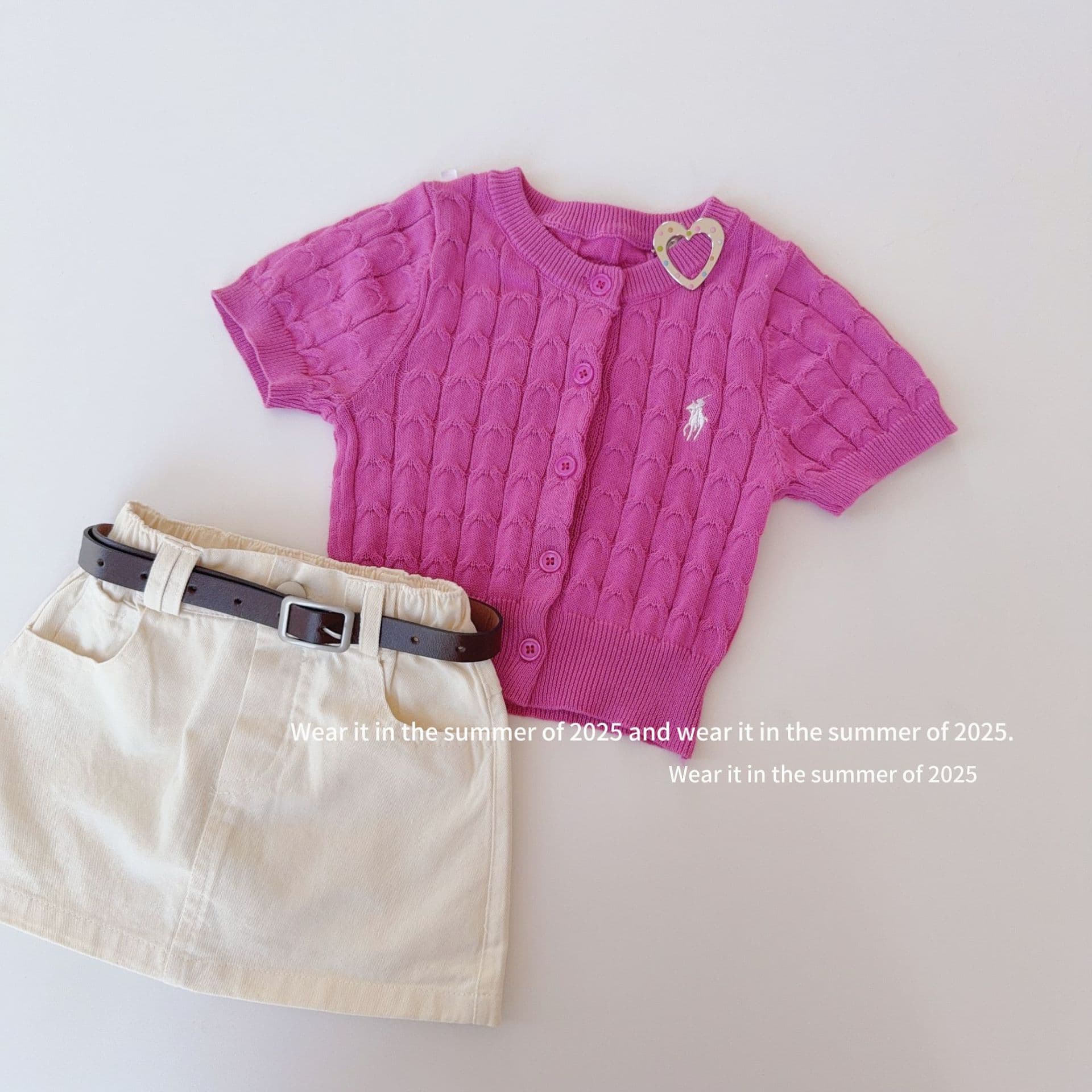 Ice Silk Knit Cardigan for Girls Korean Style Cable Knit Open Front V-Neck Sweater Coat with Letter Embroidery