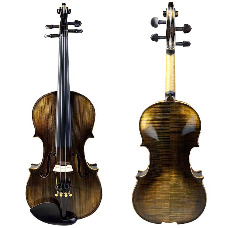 Cashew paint handmade violin ebony accessories for beginners and adults to practice and play the violin for exams