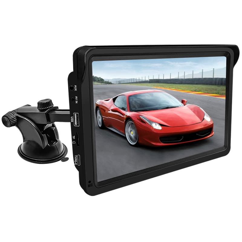 7-inch Portable Wireless CarPlay and Wireless Android Auto Car Suction Cup Navigation Display