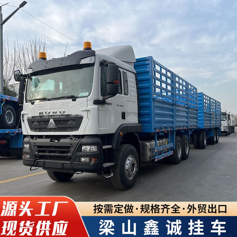 New Shaanxi truck cargo vehicle factory sales, 9.6-meter van, high-barrier HOWO 6*4 patterned-barrier truck