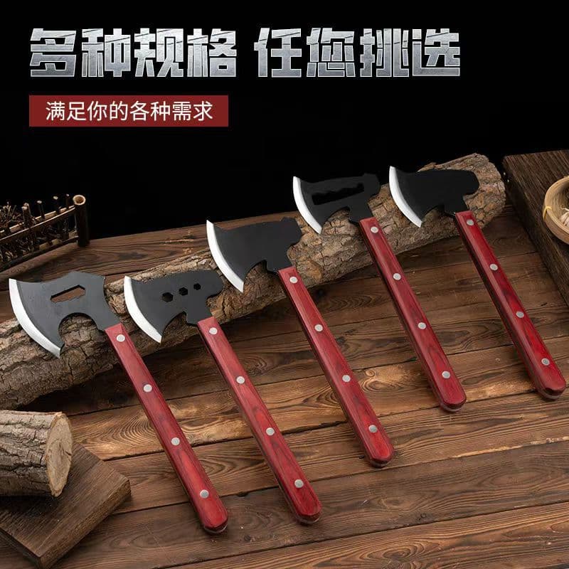 New Multi-Function Splitting Axe for Outdoor Camping, Hiking, Firefighting, and Wood Cutting, Portable Small Hand Axe