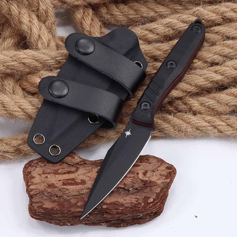 New San Diego Outdoor Fixed Blade Knife G10 Handle High Hardness Sharp Knife Camping Knife Portable Survival Fixed Blade Knife
