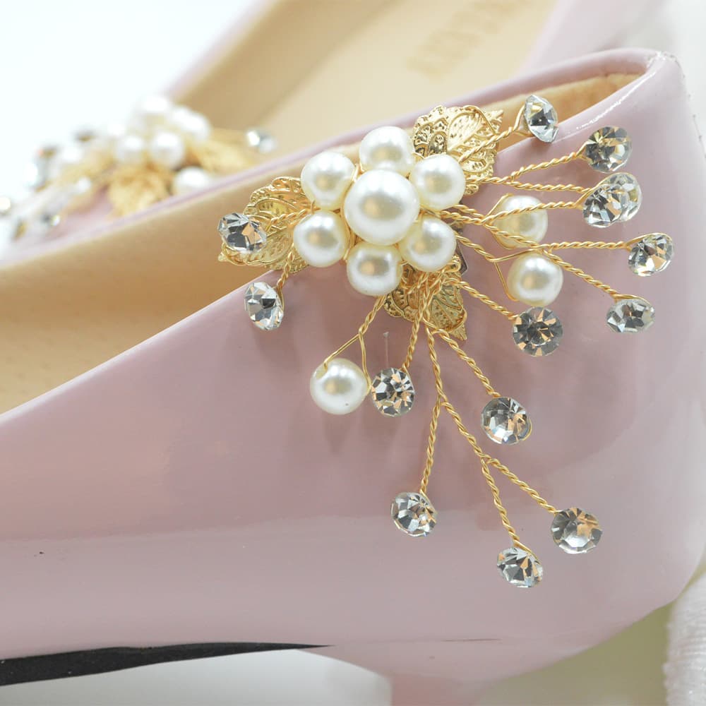 Fashionable Bride Shoe Clip Korean Style Shoe Flower DIY Clothing Matching Brooch Chest Clip Detachable Flower Clip Versatile Style
