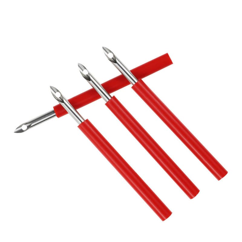 Factory Direct Supply 5mm Red Rubber Handle Flower Poking Needle DIY Tool Household Anti-Slip Poking Pen