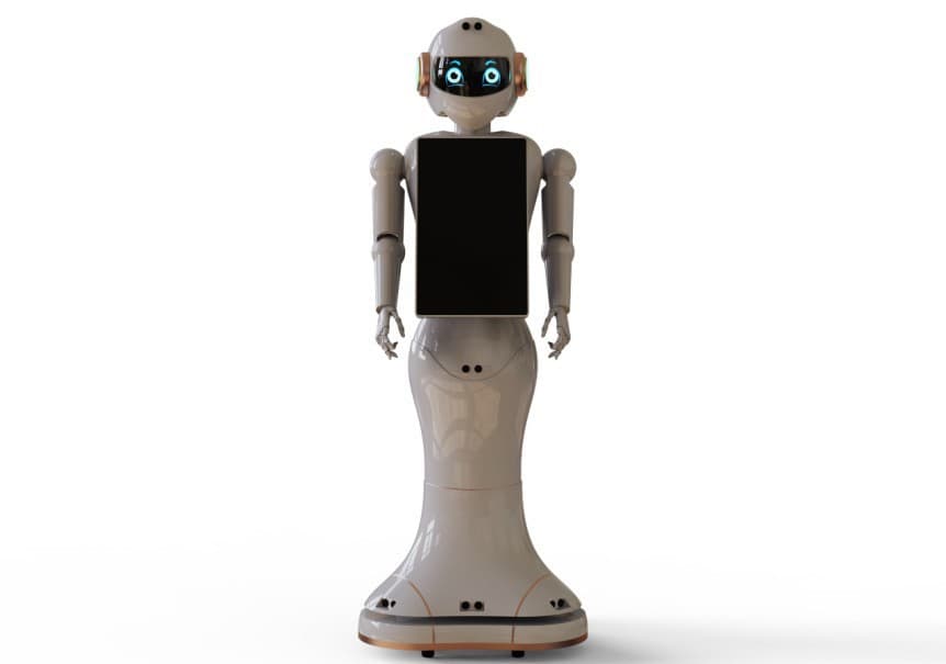 Digital AI Smart Interactive Visitor Reception Robot, Welcome Guide Robot, Intelligent Advertising Robot