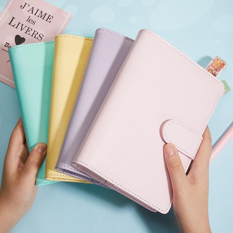 Simple Macaron Color Soft Cover Notebook Loose-leaf Student Prize Notepad Diary Journal Girls' Heart Stationery Office
