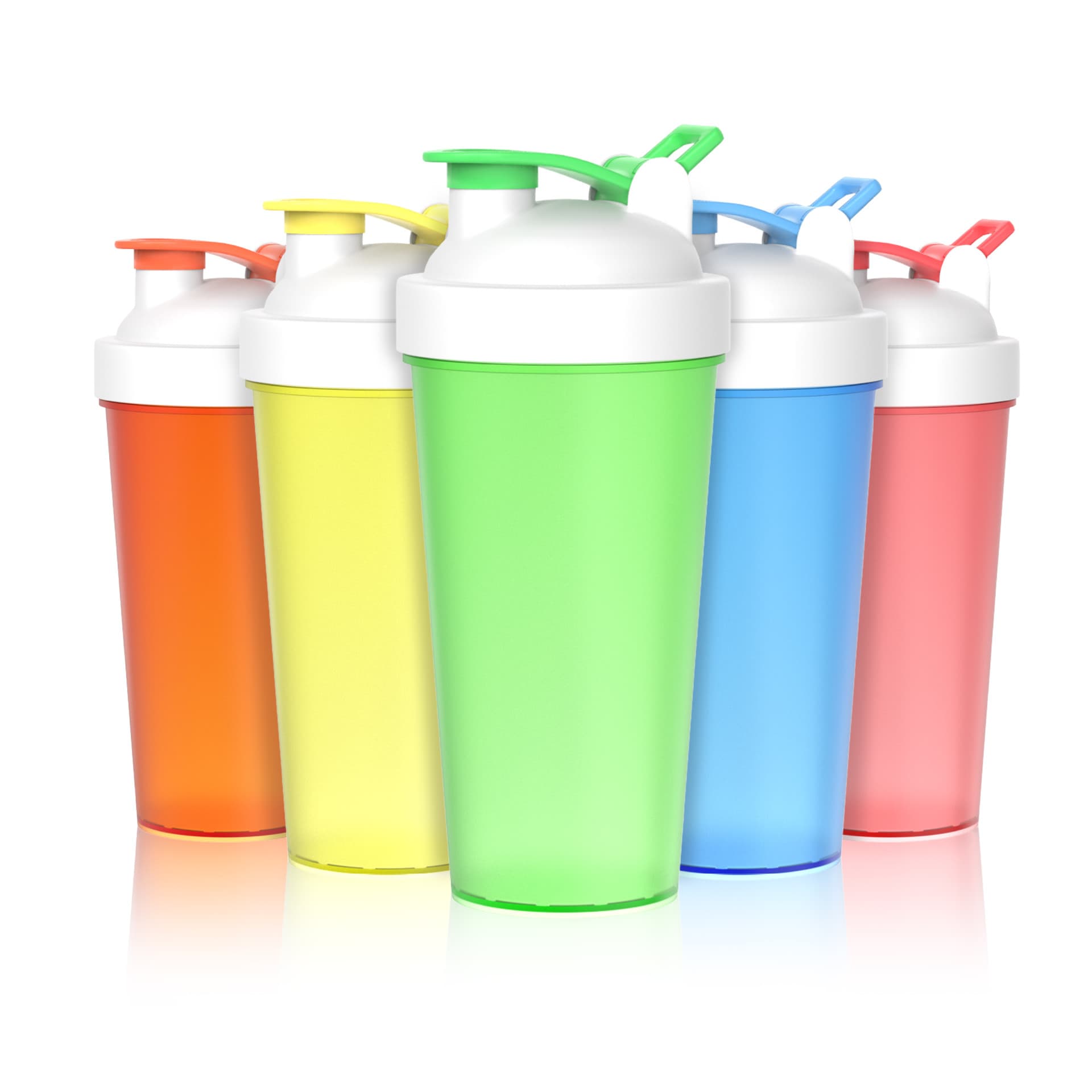 Outdoor Portable 700ml Shaker Cup with Handle, Sports Fitness Water Bottle, Blender for Milkshake Protein Powder Plastic Cup