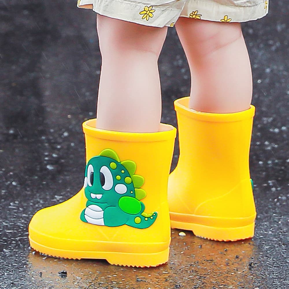 Cute Children's Rain Boots, Waterproof and Anti-slip for 2-6 Years Old, Cartoon Rubber Boots for Toddlers