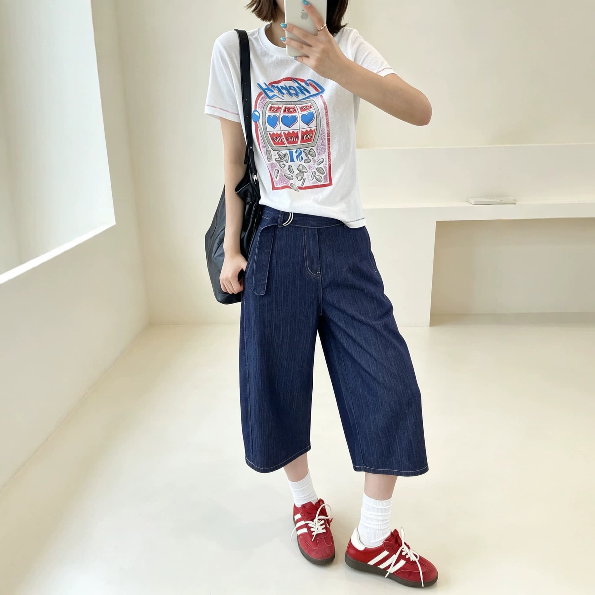 Pick up a piece of blue ~ Linen denim cropped pants for women summer new style relaxed, comfortable, fashionable, loose and versatile