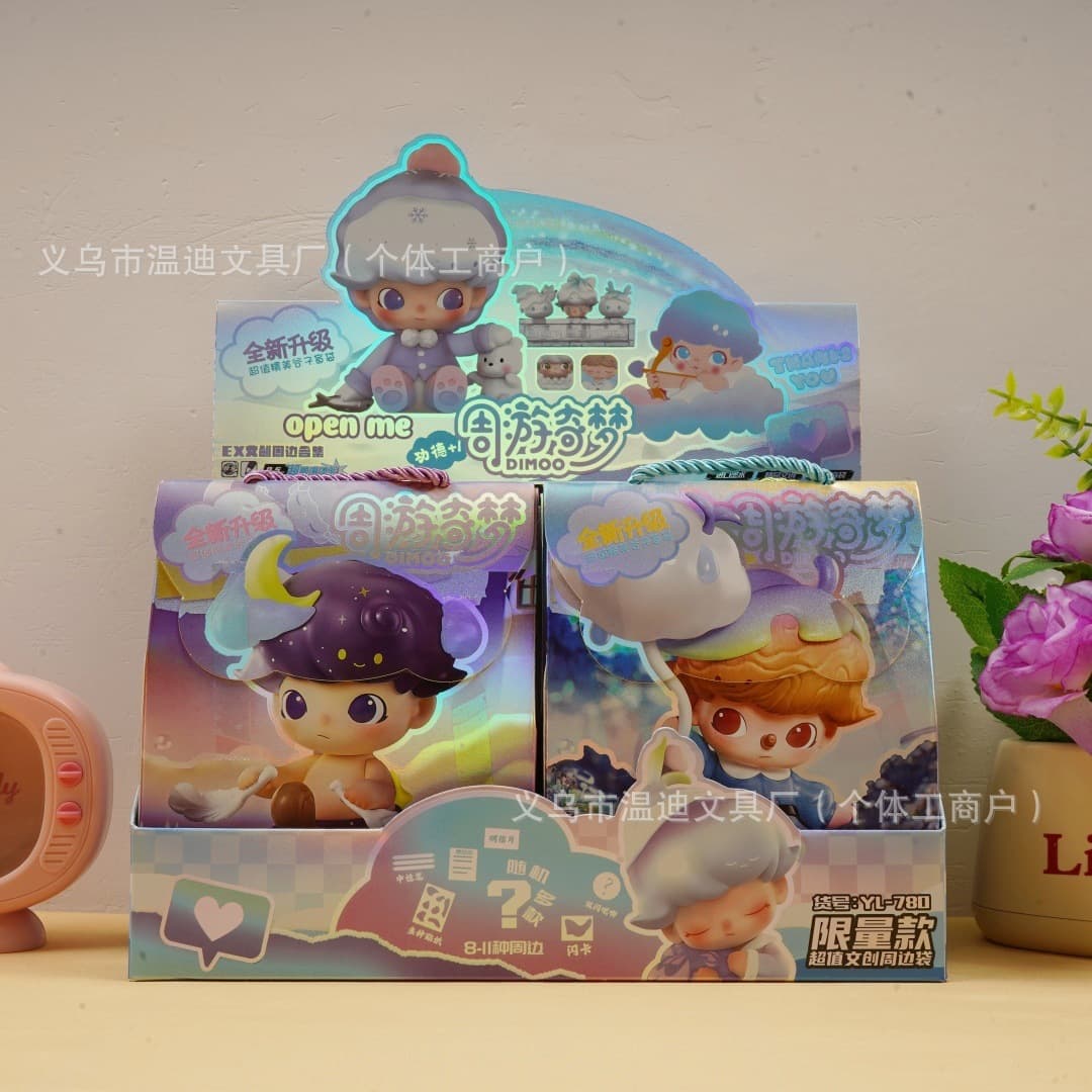 DIMOO cultural and creative blind bag cartoon cute ins bubble mart stickers gel pen hand account stationery set