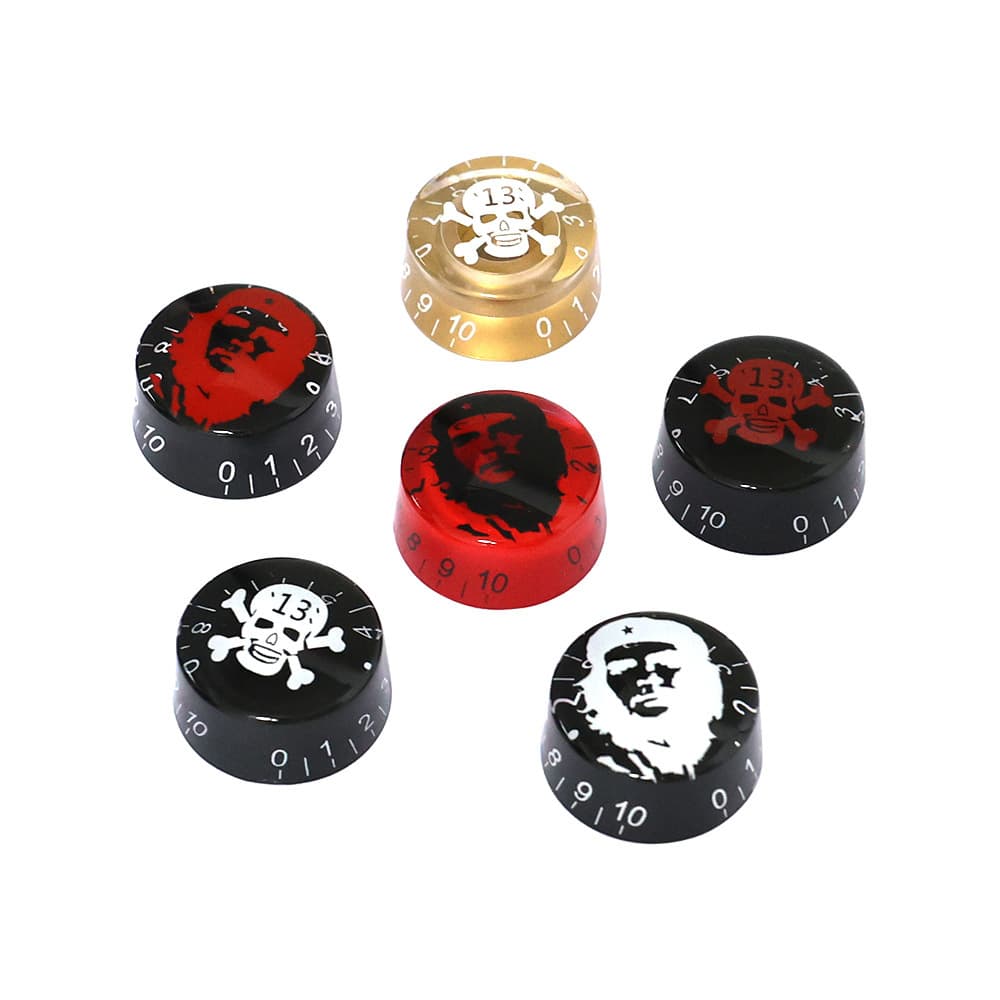 Electric Guitar Bass Barrel Volume Knob LP Skull Tone Knob SG Potentiometer Cap Guitar Accessories