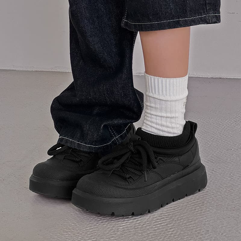 Winter Thick Sole Fleece Lined Unisex Warm Short Thick Sole Casual Fashion Plain Anti-Cold Boots