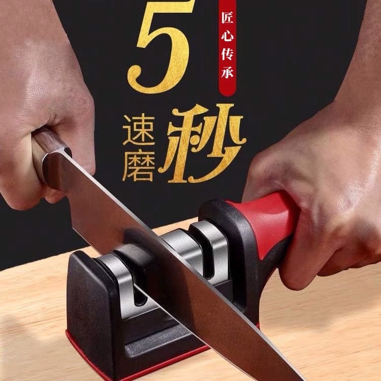 Cross-border Home Rapid Kitchen Knife Sharpener, 3-stage Sharpening Rod and 4-stage Scissor Universal Sharpening Stone