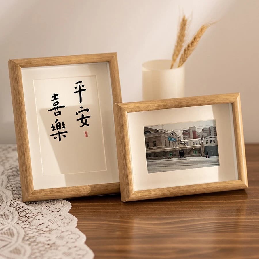 Cross-border Hollow Picture Frame Empty Frame Creative Specimen Custom Photo Frame Tabletop 6 Inch 7 Inch 8 Inch 3D Frame Acrylic