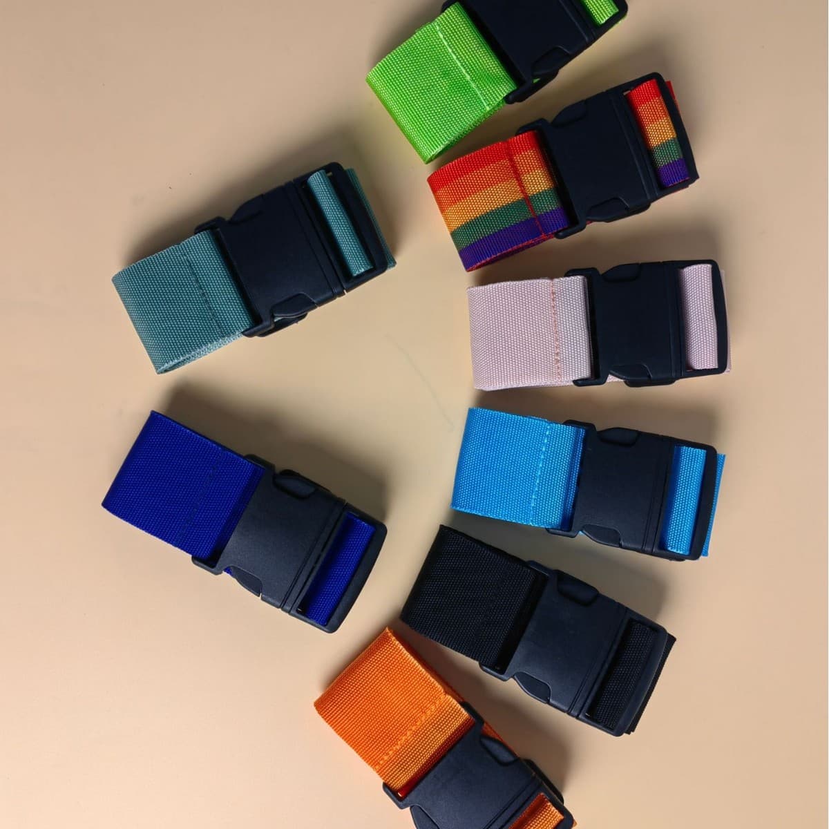Luggage Tie Down Strap, One-Strap Luggage Belt, No Password Packing Strap, Travel Safety Reinforcement Strap, Anti-Burst Suitcase Closure Strap