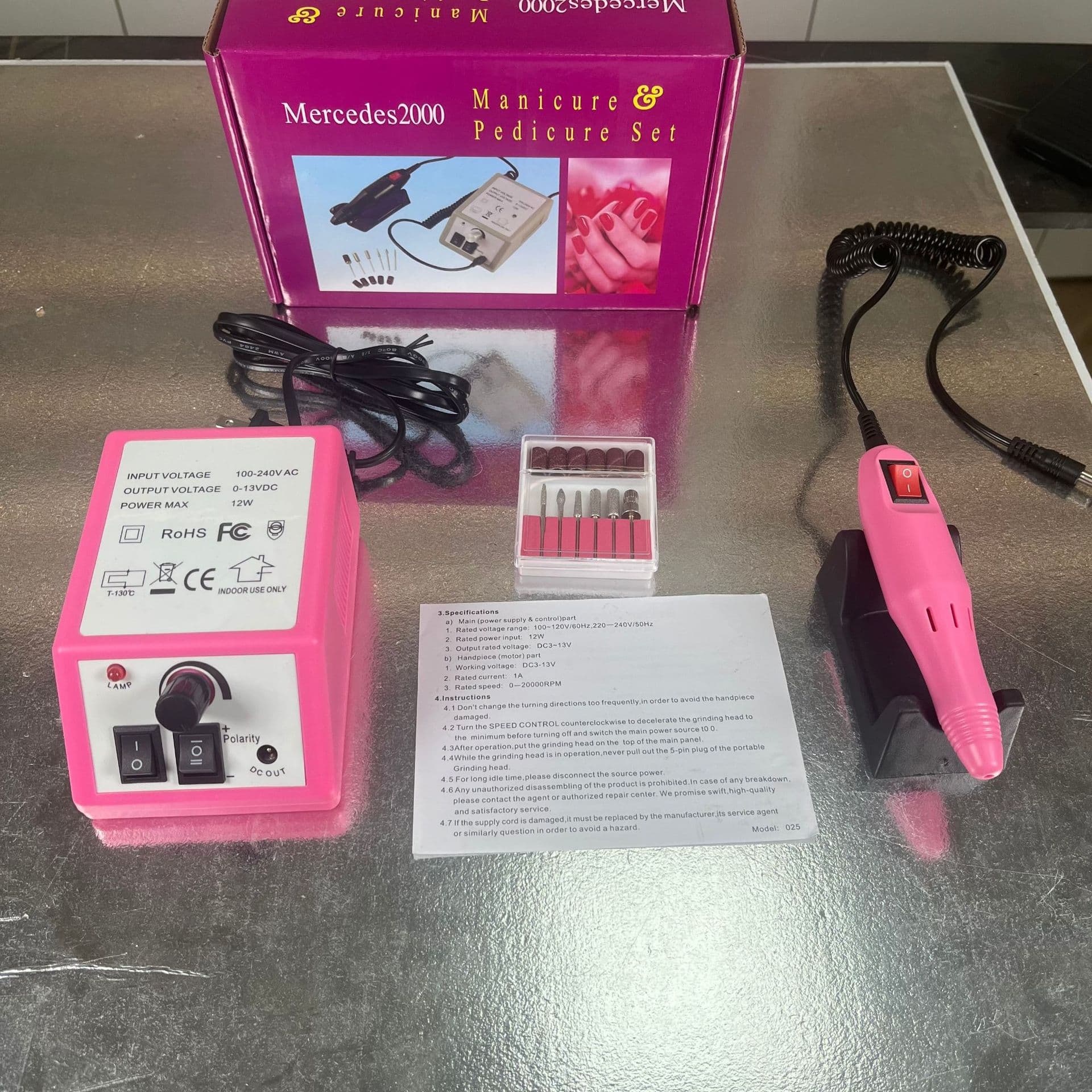 Export Hot Selling Source Factory Nail Drill Machine Plug-in Home Commercial High Speed Grinding Low Speed Polishing Machine