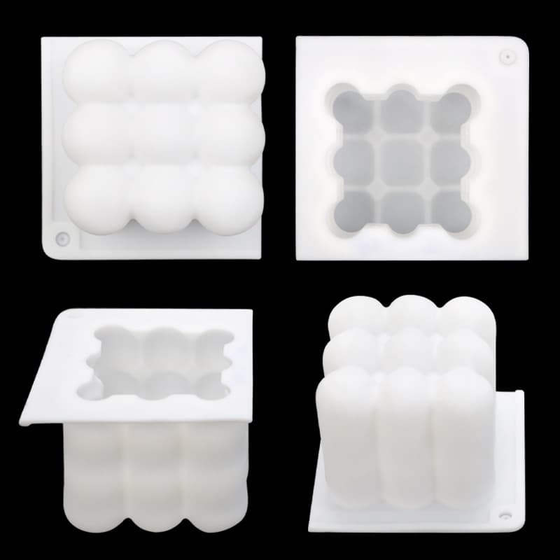 Tangbao In Stock Single Silicone Cube Cake Mold DIY Ice Cube Tray Baking Supplies Jelly Pudding Mold