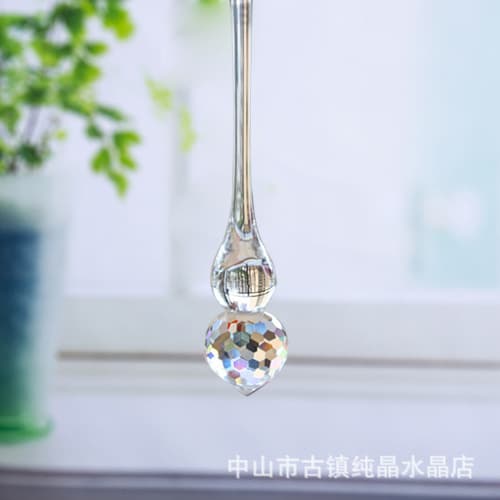 Crystal Bead Curtain Pendant Wedding Hotel Living Room Christmas Tree Waterdrop Glass Decorations Luxury Polished White Crystal