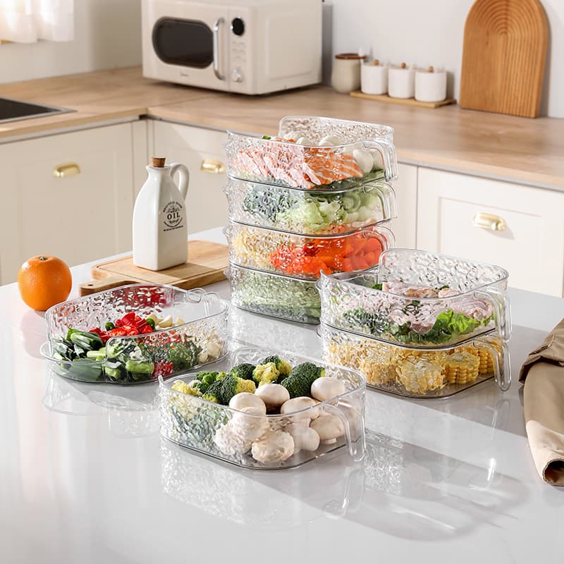 Stackable Prep Storage Organizer, Kitchen Ingredient Tray, Household Handheld Seasoning Container for Scallion Ginger Garlic, Multi-layer Prep Plate