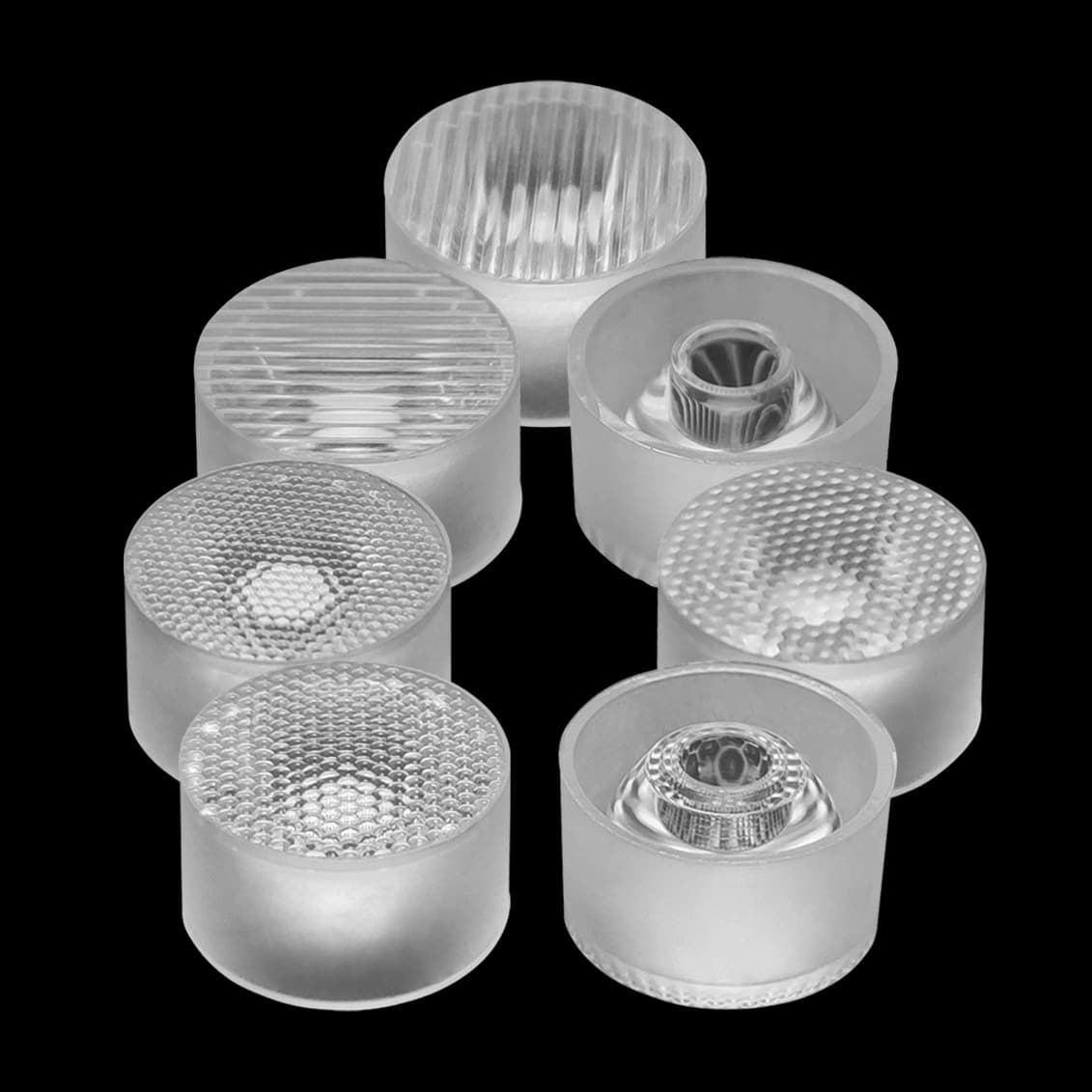 Recommended TP Series 15mm Diameter Waterproof Lens, Column-Free Snap-on PC Material for 3535, 3030, 2835 LEDs