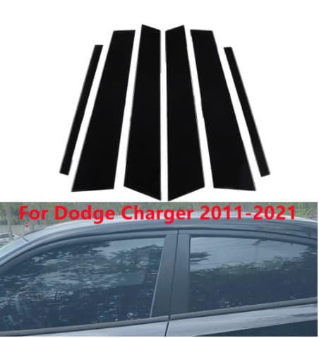 For 2011-2021 Dodge Charger 2006-2010 Charger Window Trim PC Center Pillar Sticker