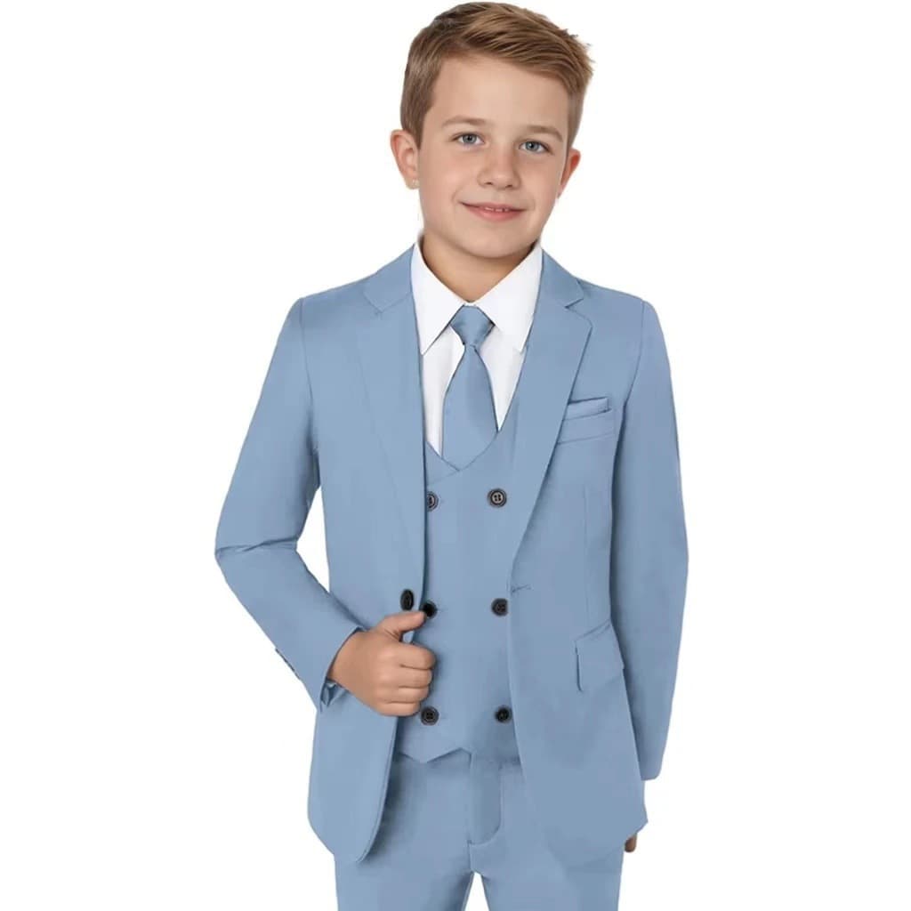 New 2026 Boys' Suit Set, Cross-Border Retro British Style Children's Formal Suit, Birthday Piano Performance Outfit