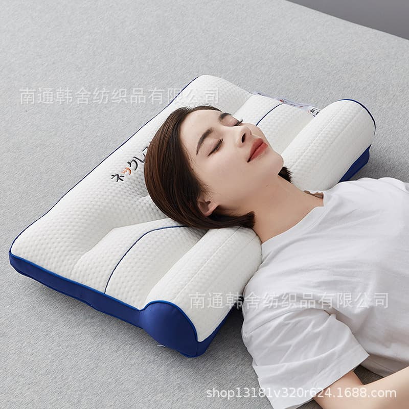 Reverse-curve 3D neck pillow, anti-traction pillow, cervical spine protection pillow core, sleep-specific pillow core, one-pack for home use.