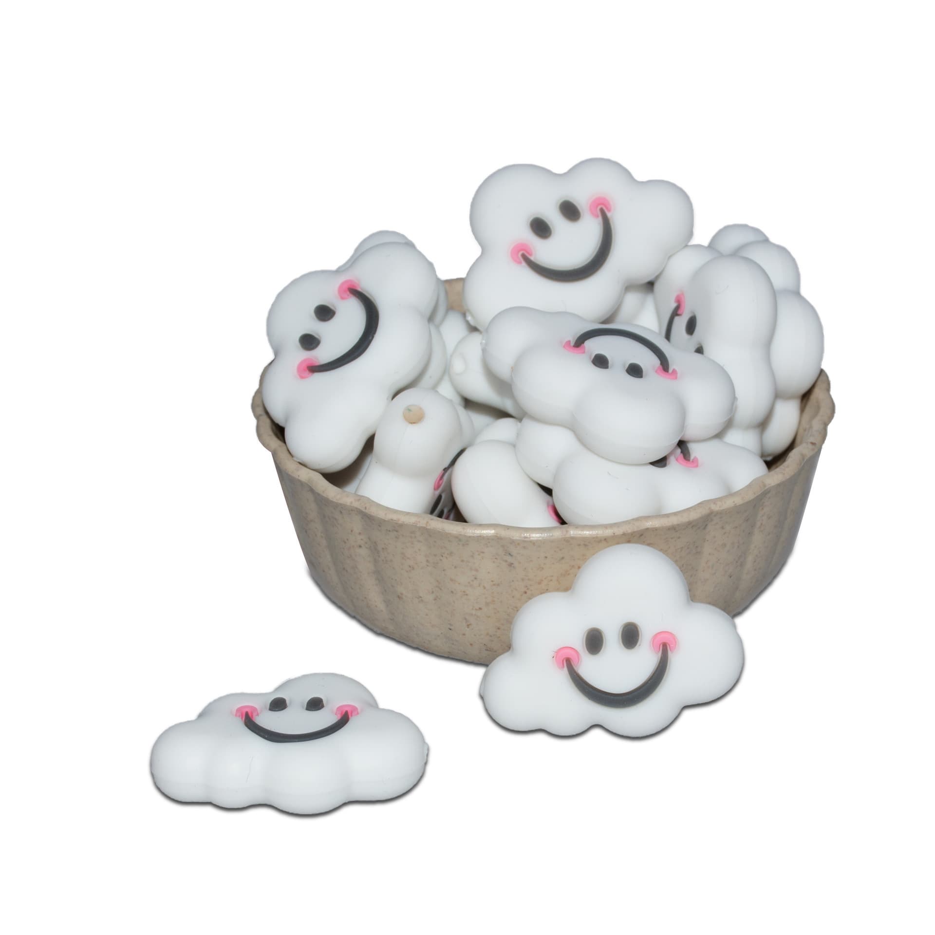 Hot Sale Cartoon Cloud Teething Bead Bracelet Jewelry Accessories Loose Beads Food Grade Silicone Beads