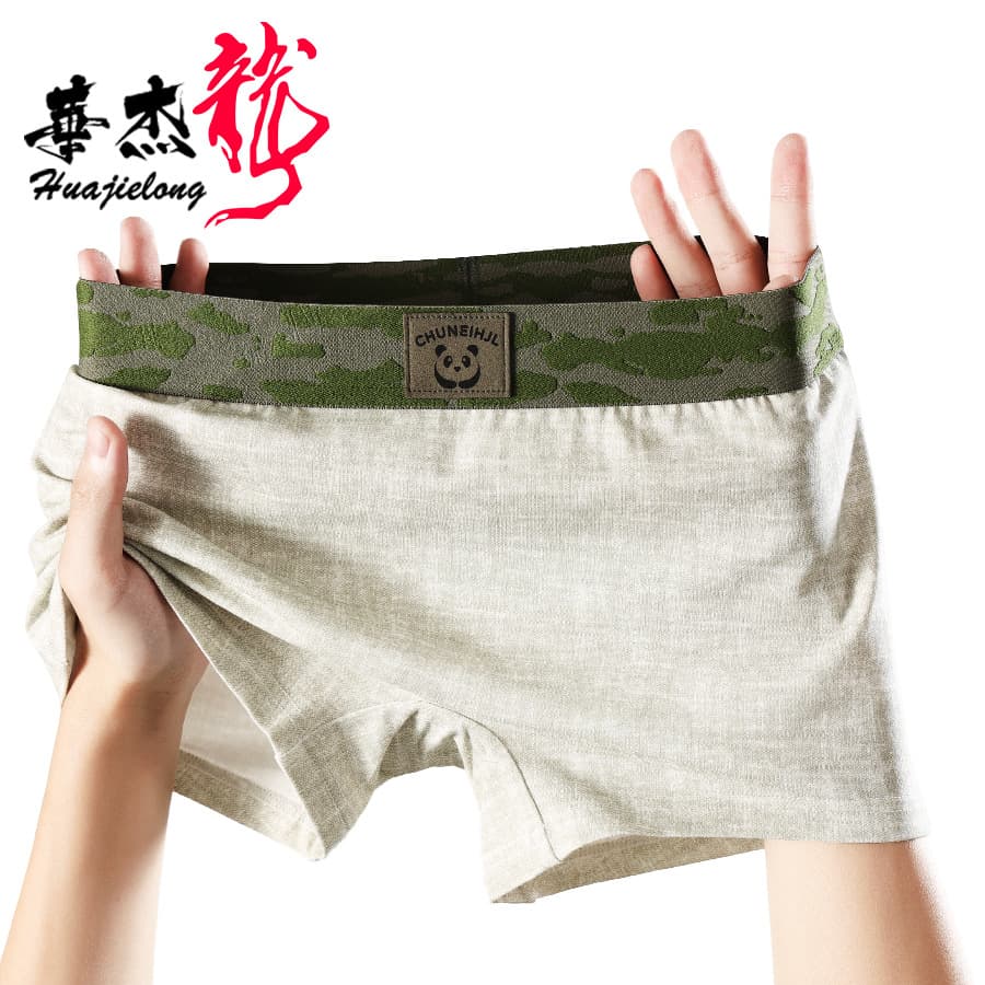 New Women's Underwear Huajielong Printed Mid-Waist Plus Size Breathable Ladies Boy Shorts, Drop Shipping Available