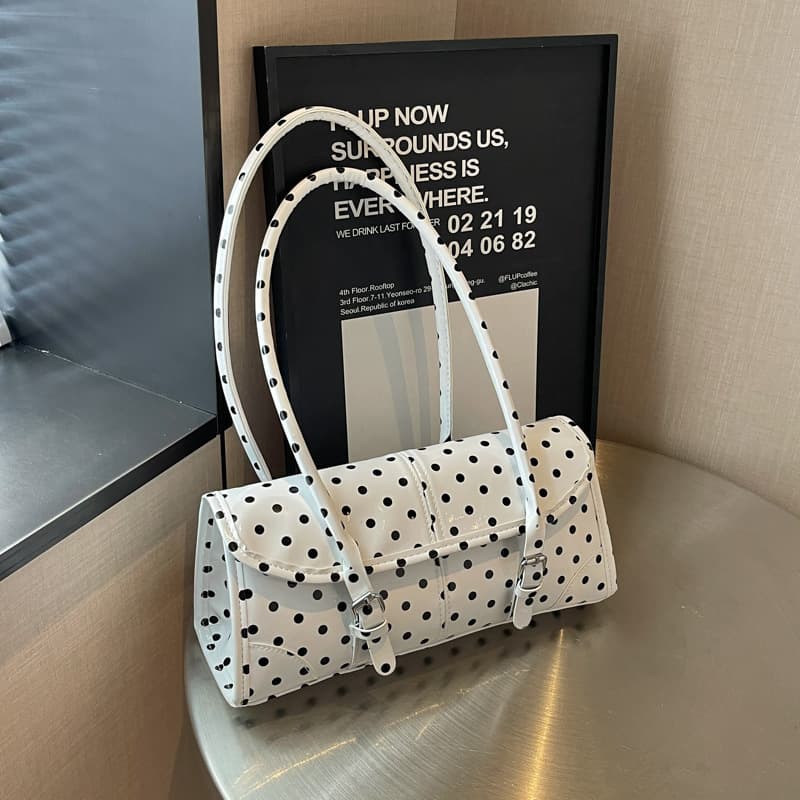 Cross-Border Trending Polka Dot Underarm Bag for Women 2026 New Style Fashionable Versatile Polka Dot Shoulder Bag Commuter Handbag
