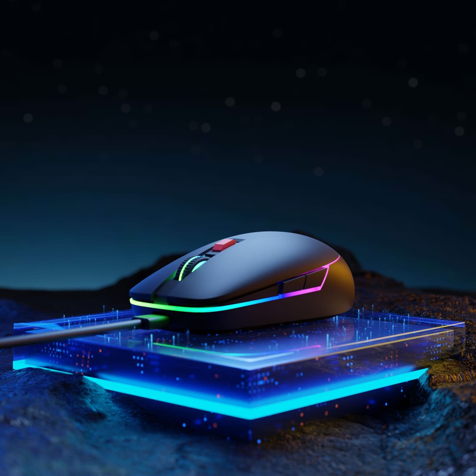AI Smart Voice Mouse Dual-Mode Rechargeable RGB Mouse Smart GPT Spark Large Model Mouse