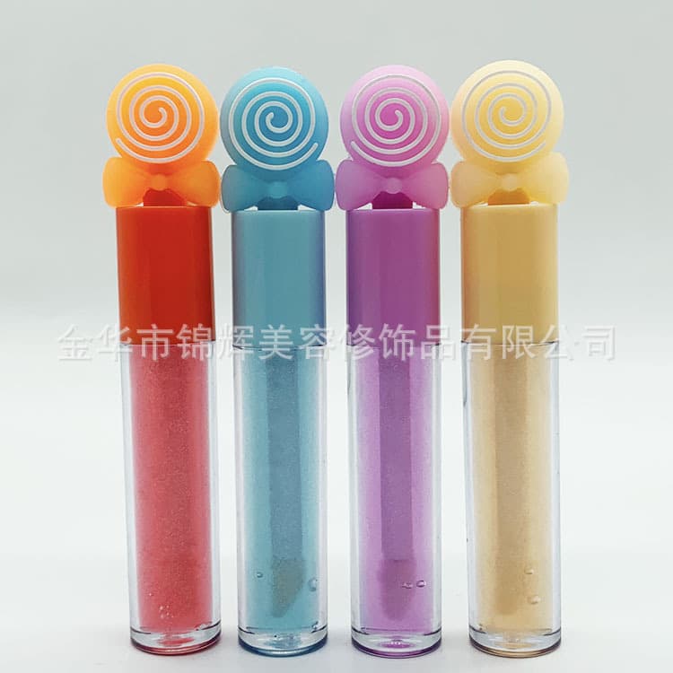 For Export Only Custom Manufacturer Lollipop Pearlescent Kids Lip Gloss