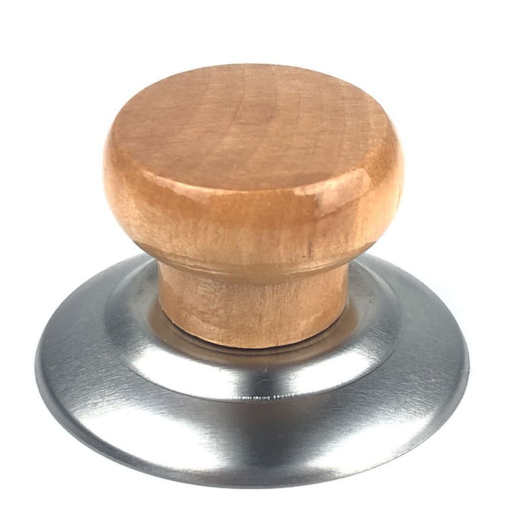 Factory Direct Sales Solid Wood Pot Lid Knob Universal Kitchen Supplies Stainless Steel Pot Lid Button