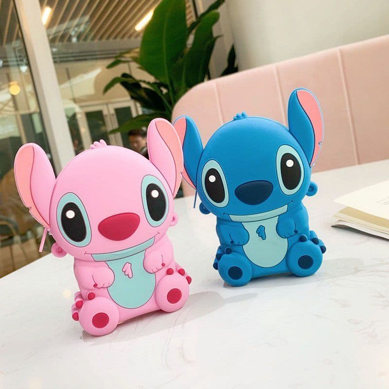 New cross-border cute cartoon Stitch children's bag, fashionable crossbody princess bag, mini silicone coin purse