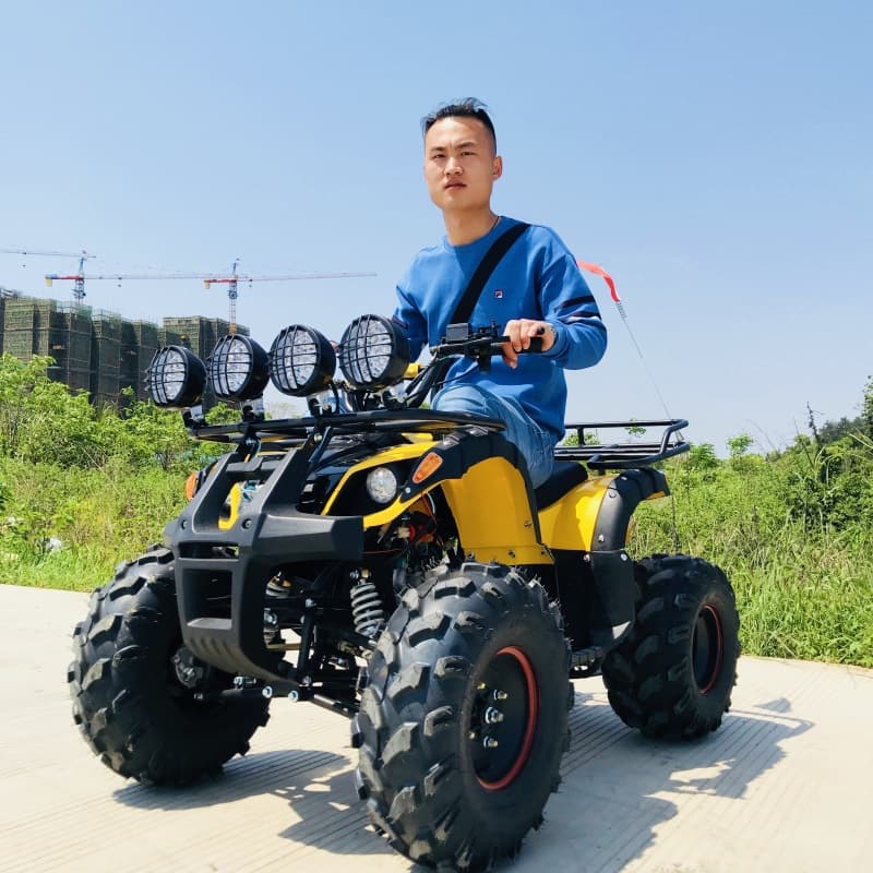 Factory Supply Four-Wheel Beach Off-Road All-Terrain Motorcycle 125 Mountain Adult Electric ATV Sand Vehicle
