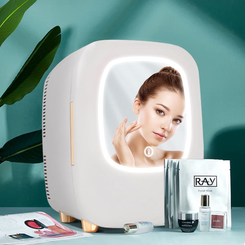 Mini Silent Beauty Refrigerator CC-12 Outdoor Cosmetic Fridge Car Mounted Compact Freezer Portable Cooling Storage Box