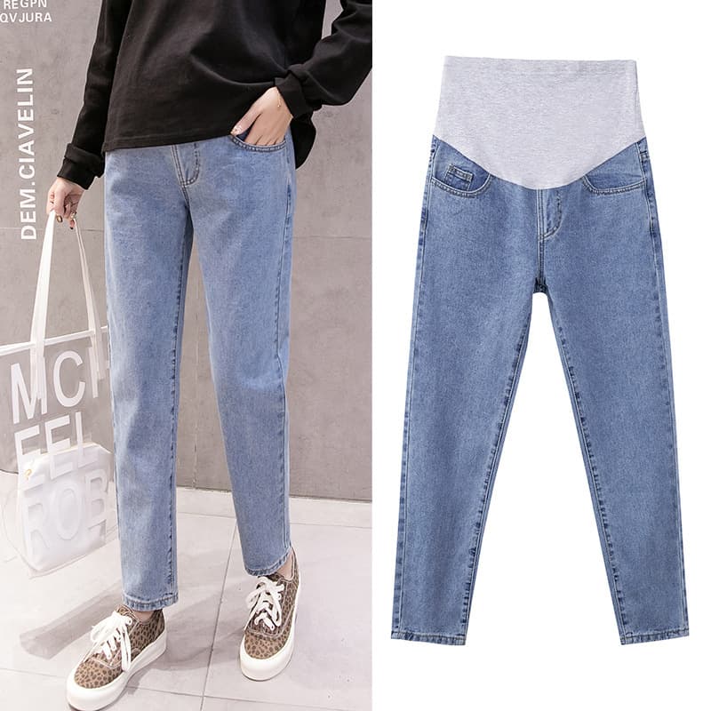 Maternity Spring/Fall Jeans 2025 New Style Maternity Dad Harem Pants High-Waist Dad Pants Long Pants