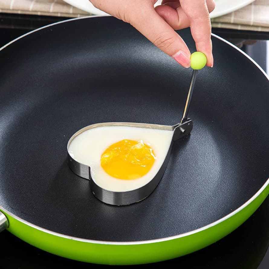Egg Ring Mold Poached Egg Breakfast Round Heart Shape Creative Bento Mold