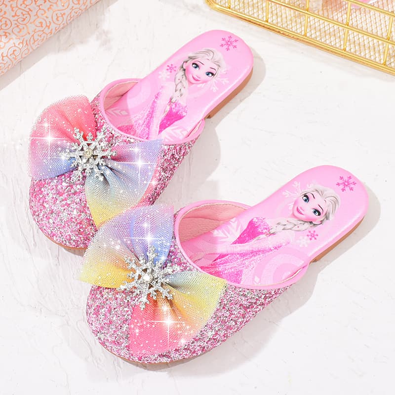 Elsa slippers for girls, baby, cute princess shoes, children's Baotou sandals, casual shoes, Frozen summer slippers