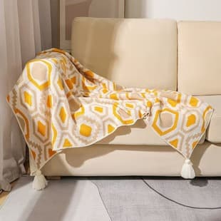 Nordic Style Tassel Blanket Bed Throw Blanket Bed Runner Sofa Blanket Office Air Conditioning Nap Blanket